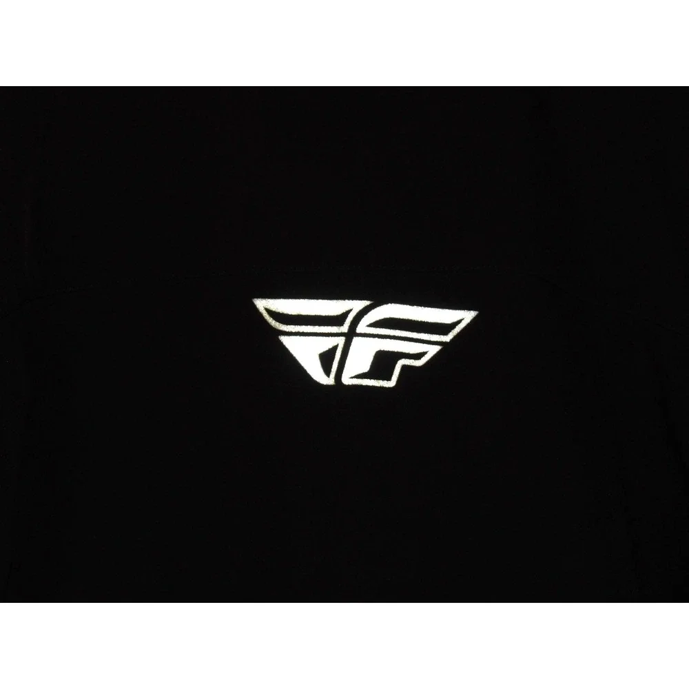 FLY RACING Zip-Up Stretch Black Soft Shell Lined Performance Jacket Men's XL